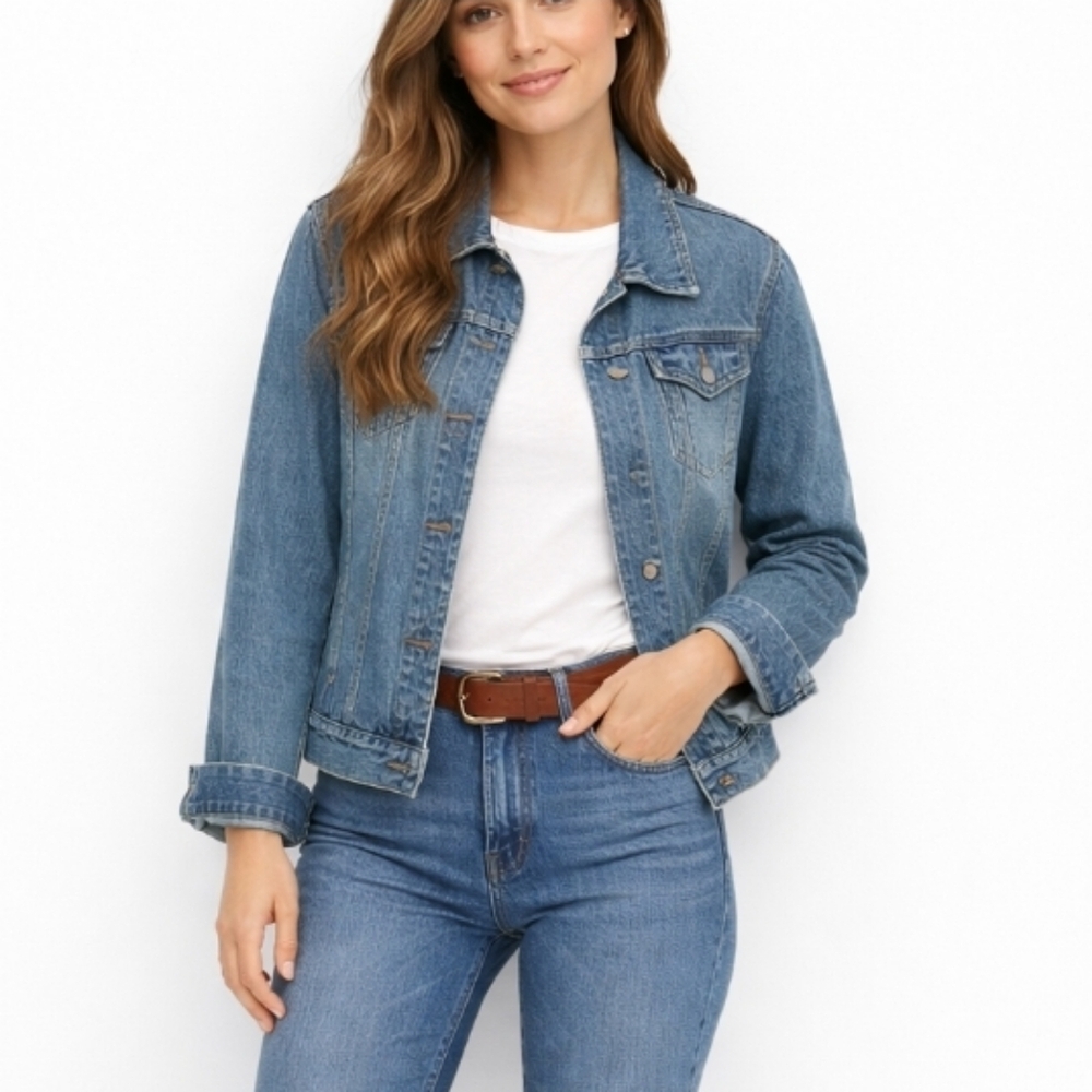 NY Jeans Denim Trucker Jacket Classic Jean